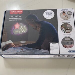 Fisher-Price Lumalou Interactive Bedtime System with Pink and White Accents